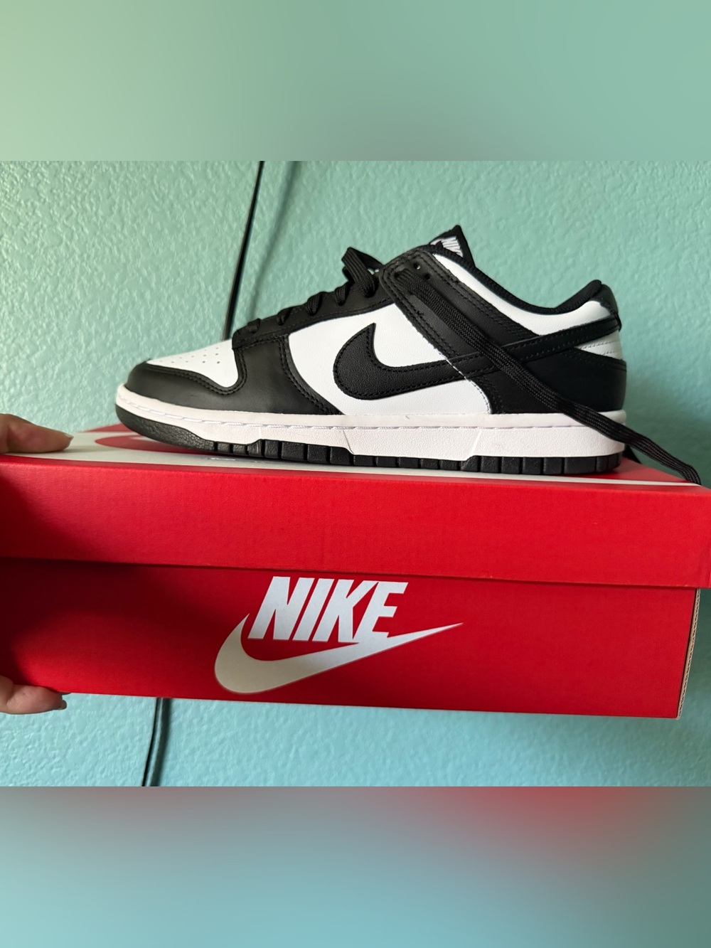 NIKE Black and White Low-Top Sneakers - Picture 2 of 3